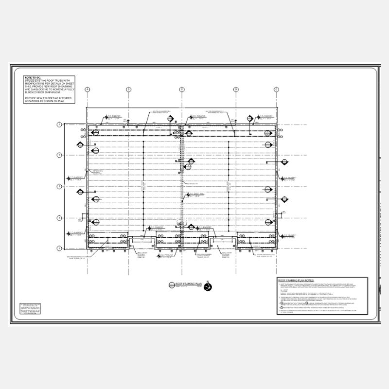 engineer drawing for commercial facility